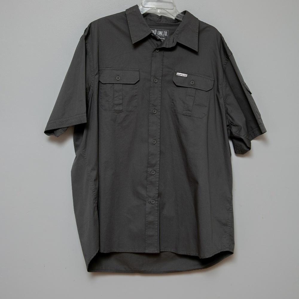 MENS ECKO UNLIMITED  SHIRT  3XL, GRAY,  NWT